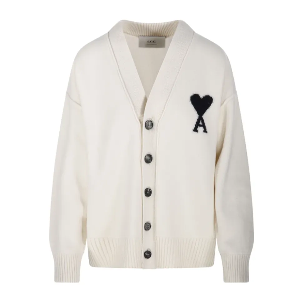 V-Ausschnitt Walk-Merino-Strickjacke