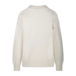 V-Ausschnitt Walk-Merino-Strickjacke