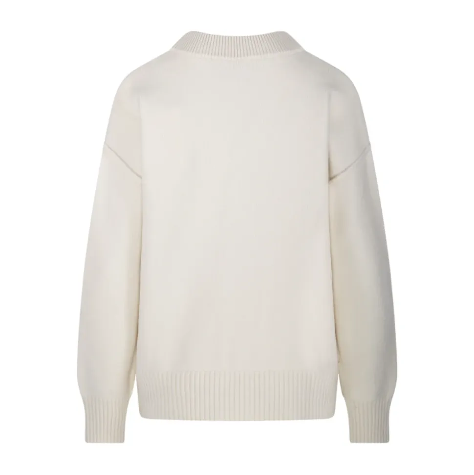 V-Ausschnitt Walk-Merino-Strickjacke