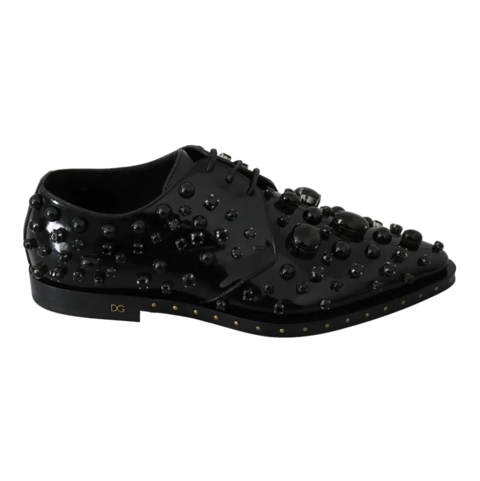 Verzierte Lackleder-Loafer