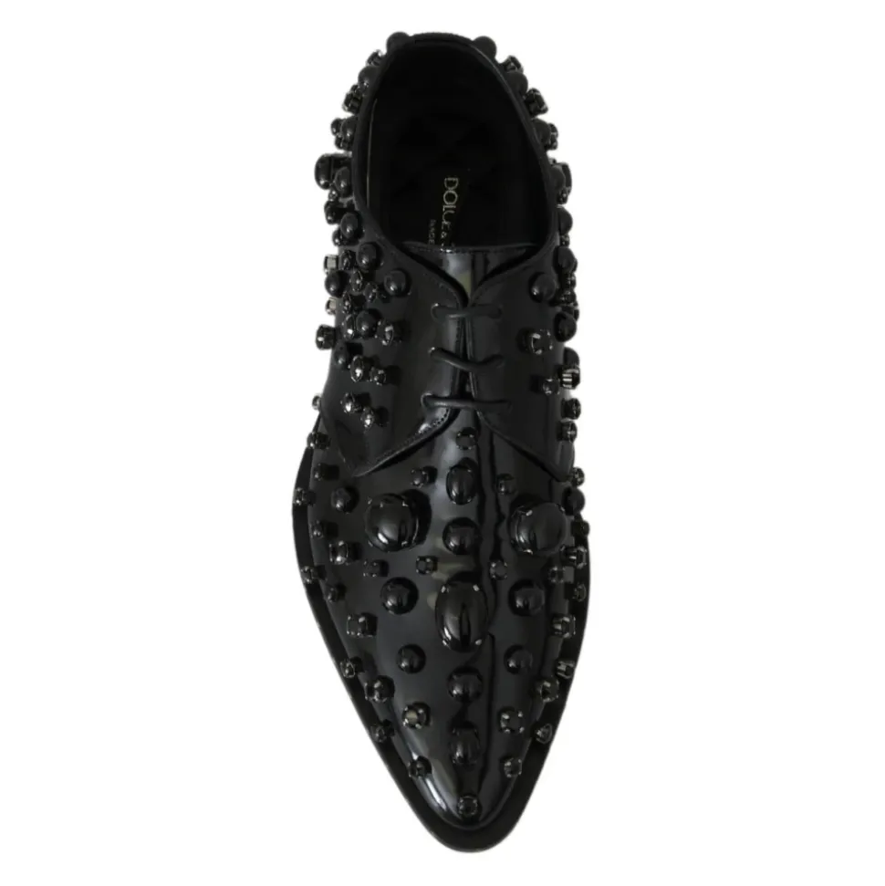 Verzierte Lackleder-Loafer