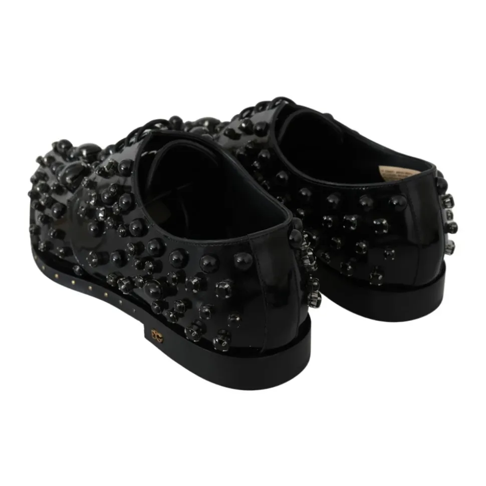 Verzierte Lackleder-Loafer