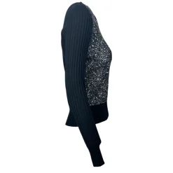 Verzierter Rundhals-Pullover