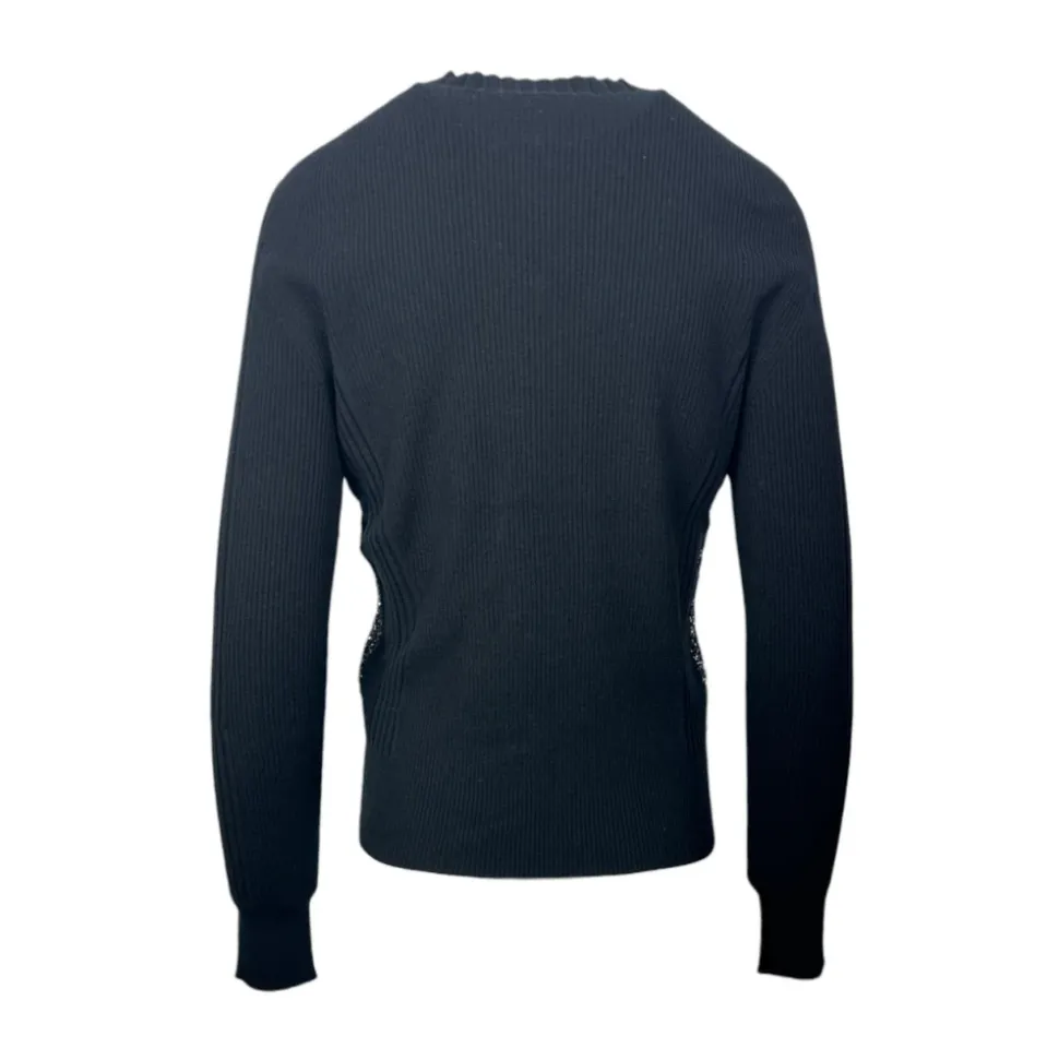 Verzierter Rundhals-Pullover