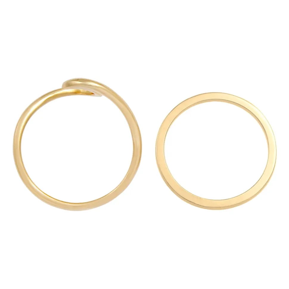 Wavy Ring Set