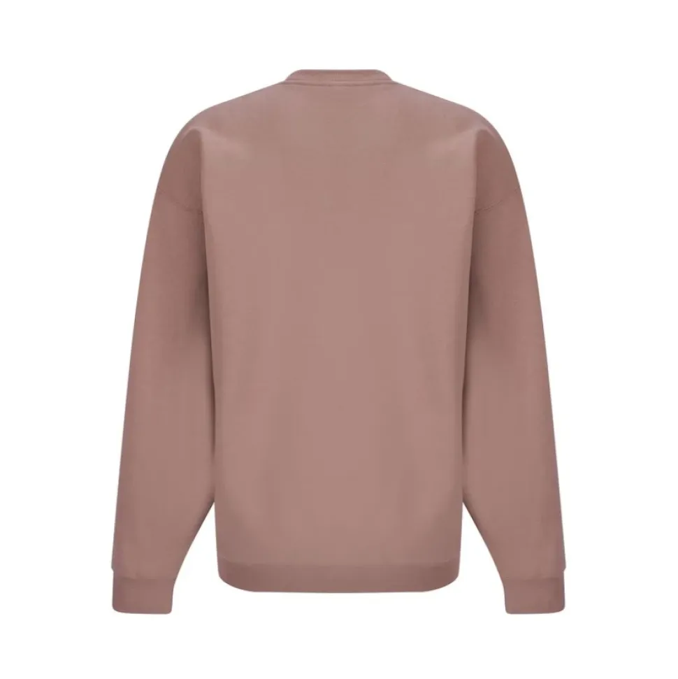 Weicher Baumwollpullover Monochromes Muster
