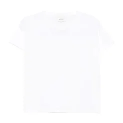 Weiße Baumwoll-Kurzarm-T-Shirt