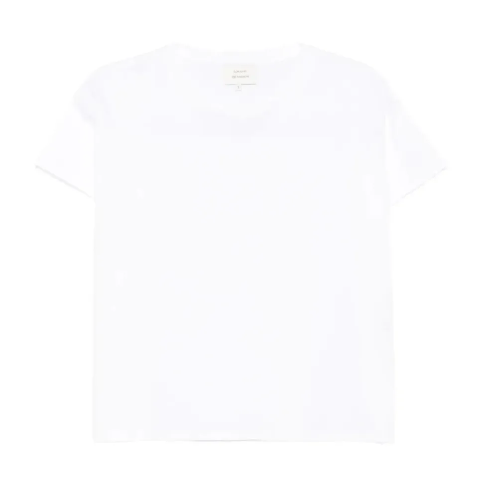Weiße Baumwoll-Kurzarm-T-Shirt
