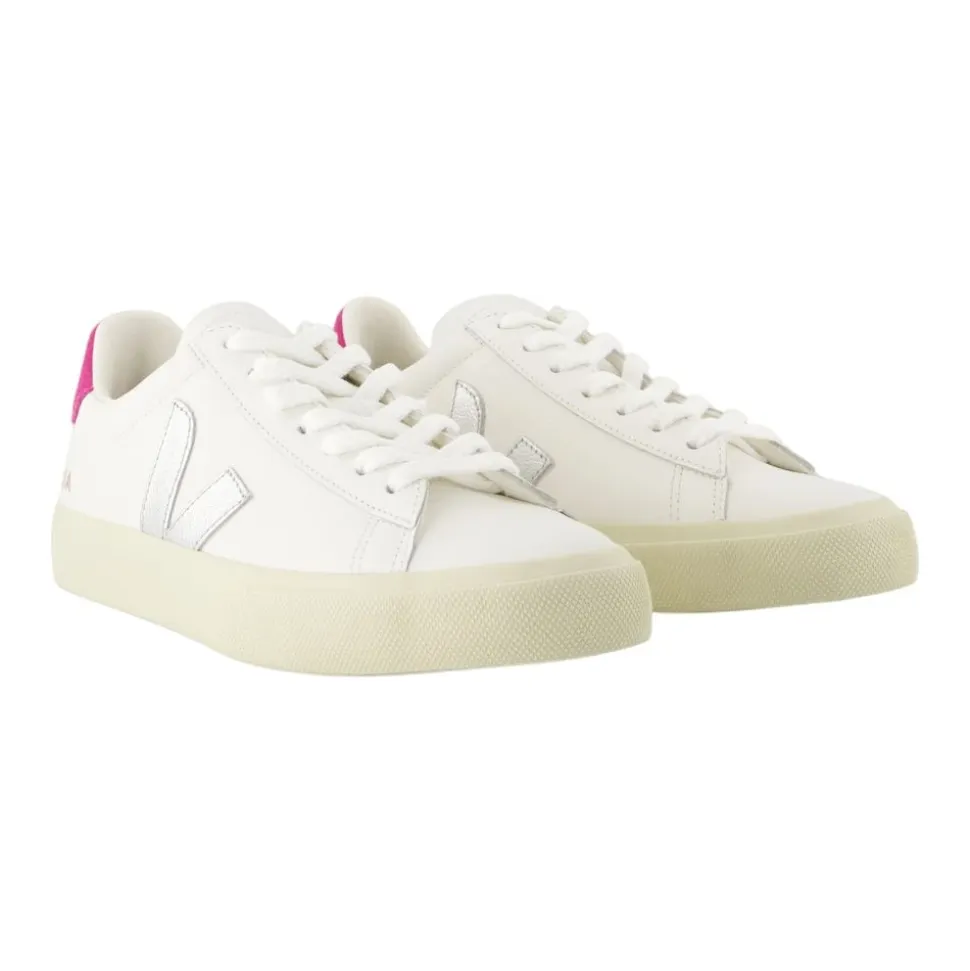 Weiße Ledersneakers - Campo Stil