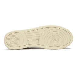 Weiße Vintage-Sneakers aus Leder