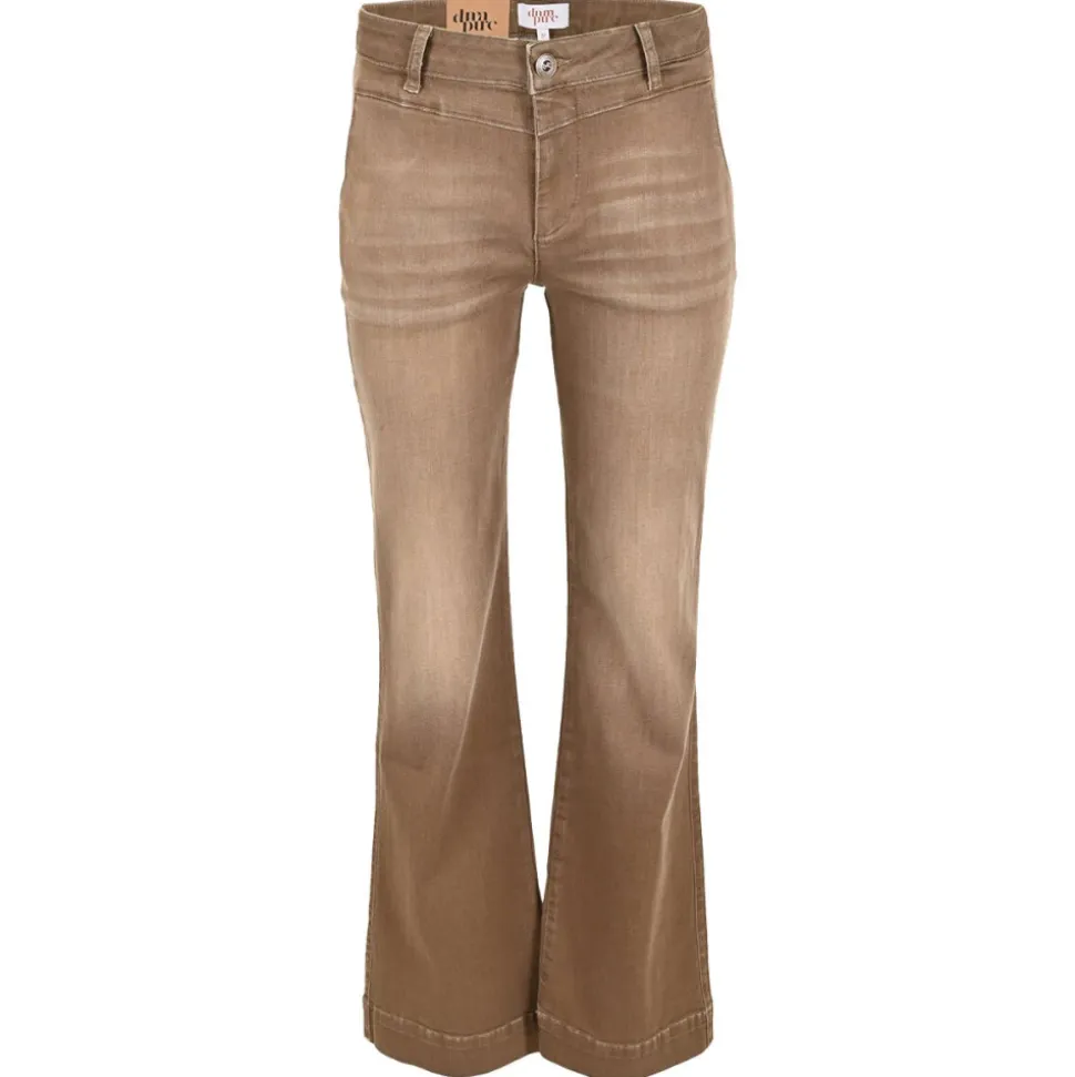Weite Bein V-Front Jeans
