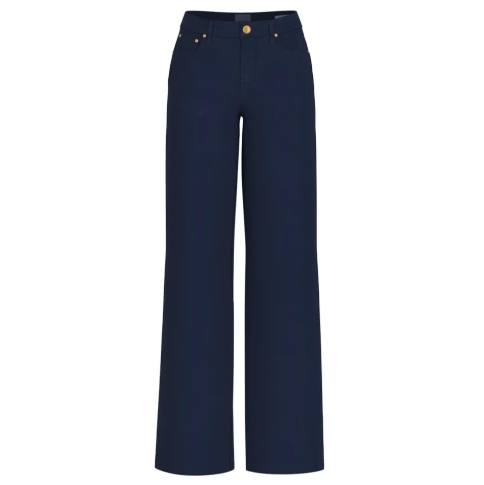Weite Blaue Palazzo Jeans