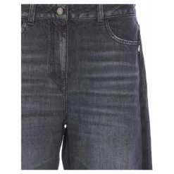 Wide Leg Jeans mit Samtband