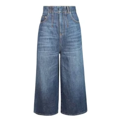 Wide-Leg Denim Jeans