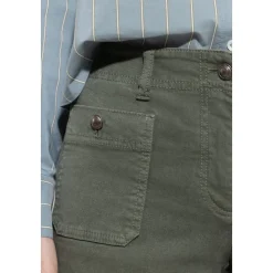 Wideleg Denim Jeans Cool Khaki
