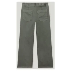 Wideleg Denim Jeans Cool Khaki