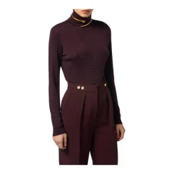 Wollpullover mit Jacquard-Mikro-Logo