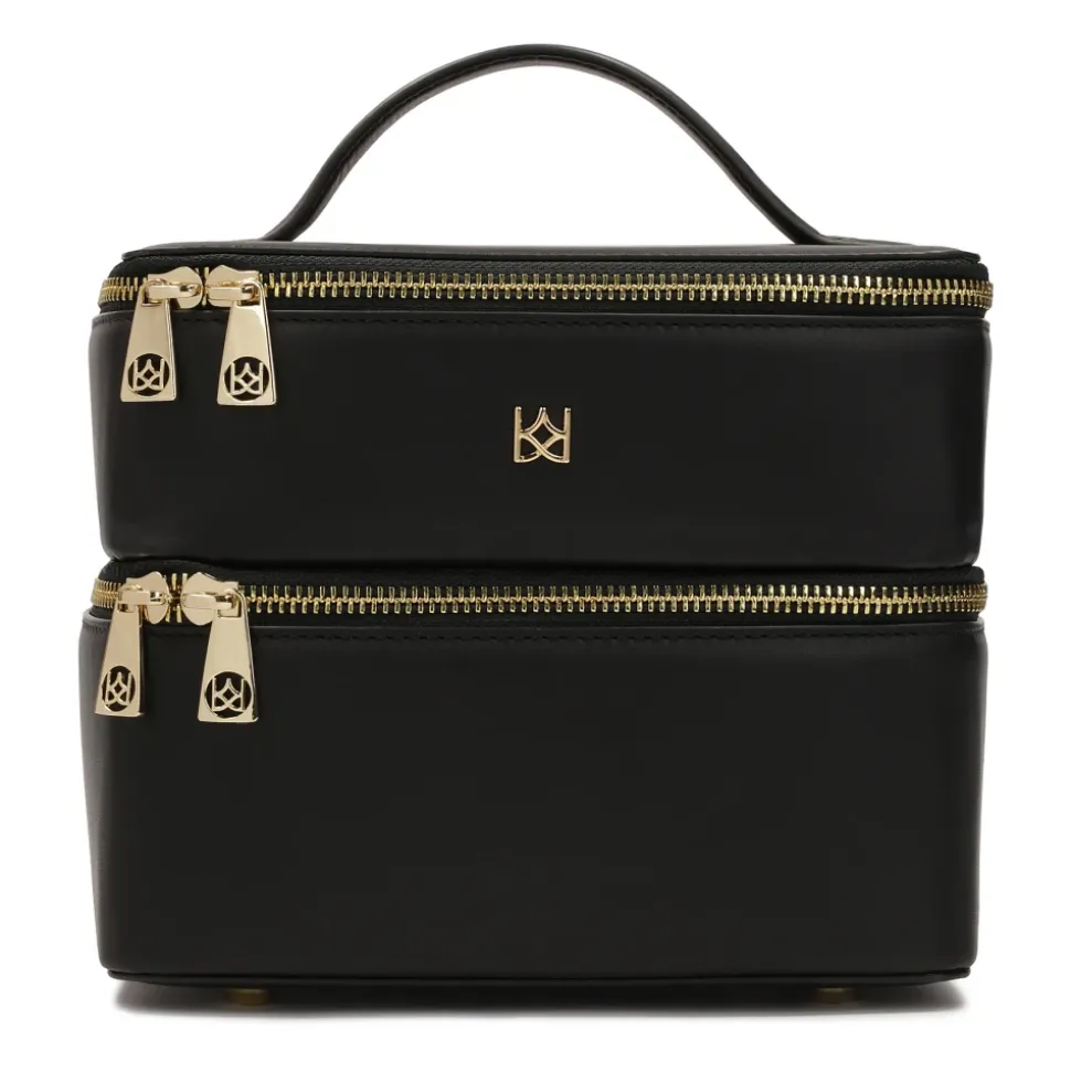 Zweikammer-Kosmetiktasche in Form eines Koffers