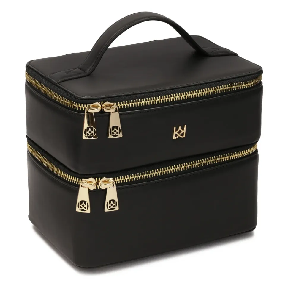Zweikammer-Kosmetiktasche in Form eines Koffers