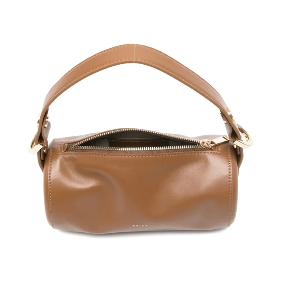 Zylindrische Tasche mit Tragegriff