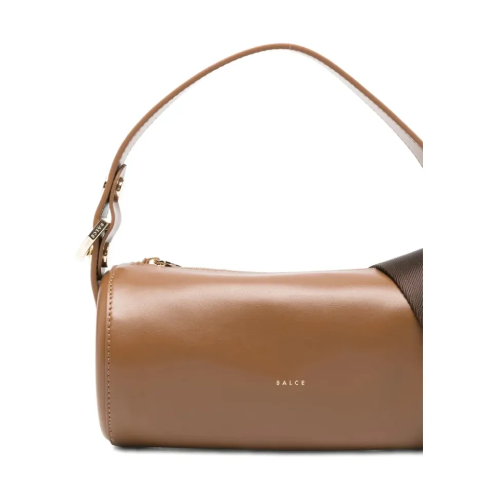 Zylindrische Tasche mit Tragegriff